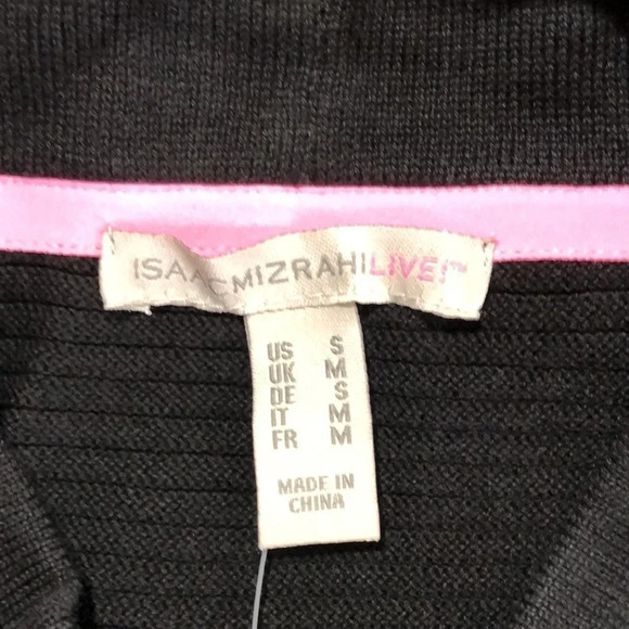 ISAAC MIZRAHI LIVE Black Pop Over Sweater - Picture 5 of 6